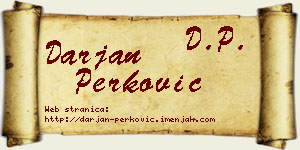 Darjan Perković vizit kartica